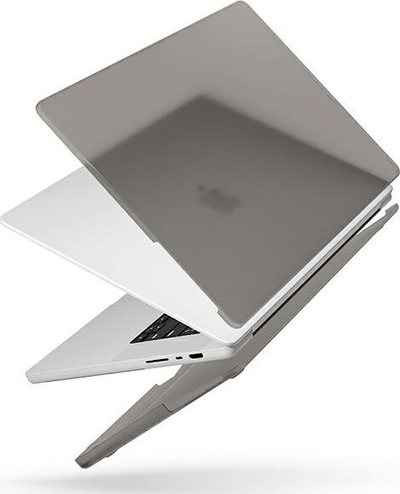 Kase laptopi Uniq Claro për MacBook Pro 16", super e hollë, 2021, gri transparente