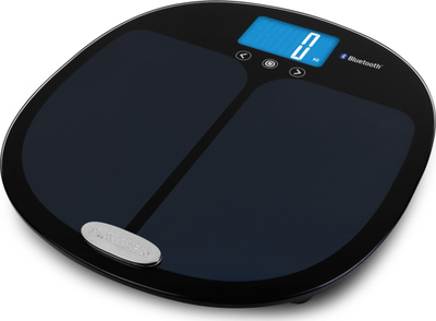 Peshore banjoje Salter Curve Bluetooth Smart Analyser, analizues trupi, ekran LED, e zezë