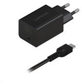 Adapter karikues Lenovo GaN Nano 65W, USB C, kabllo 1.8m, ngjyrë e zezë