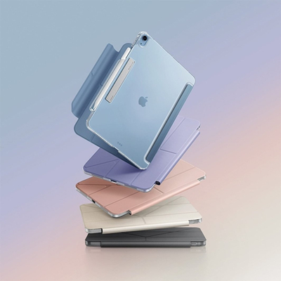 Këllëf tablet Uniq Camden Click, për iPad Air 11" 2024 dhe 10.9" 2022, gri