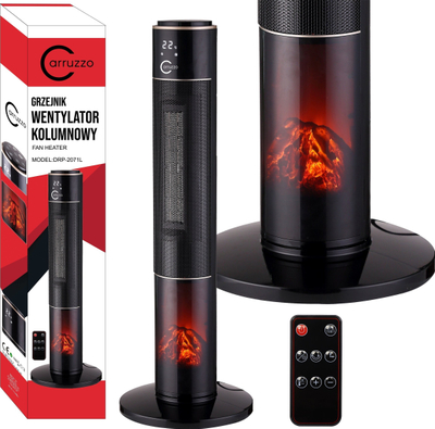 Ngrohës kolonë Carruzzo DRP-2071L, 2000W, me telekomandë, i zi
