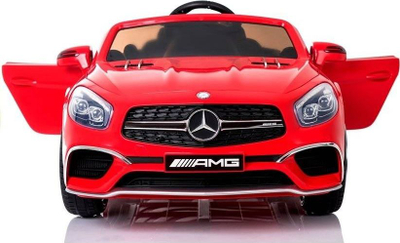 Makina elektrike për kalamaj Mercedes AMG, kabrio, me pedale, e kuqe