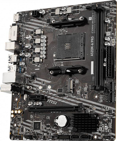 MSI A520M-A PRO AM4 Micro ATX Матична Плоча
