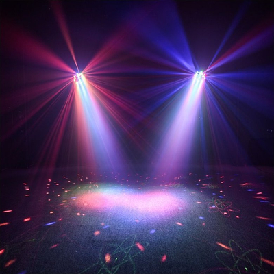 Efekt drite Light4Me Octaled, 3 në 1, LED RGBWA, lazer i kuq dhe jeshil, i zi