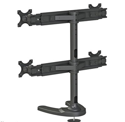 Qëndrim tavoline për 4 monitorë Neomounts FPMA-D700DD4, 19"-30", VESA 75x75 100x100, i zi