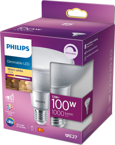 ЛЕД рефлекторска сијалица Philips PAR38, 13W, E27, топло бела