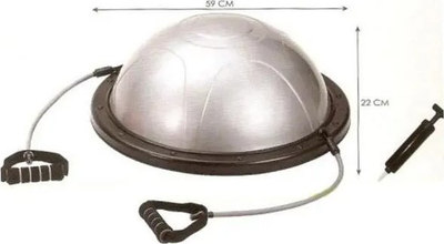 Balance trainer për stërvitje, top gjysmë sferik për ekuilibër edhe qëndrueshmëri, blu