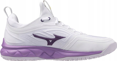 Atlete palestër Mizuno Wave Luminous 3 V1GC242035, MIZUNO ENERZY NXT, taban antirrëshqitës, të bardha me vjollcë