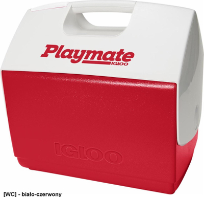 Frigorifer portativ pasiv Igloo Playmate Elite, 6.6 l, i bardhë me të kuqe