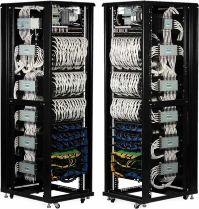 Panel anësor për kabinet RACK Delta ZMB-1-800, montim vertikal, alumin, i zi