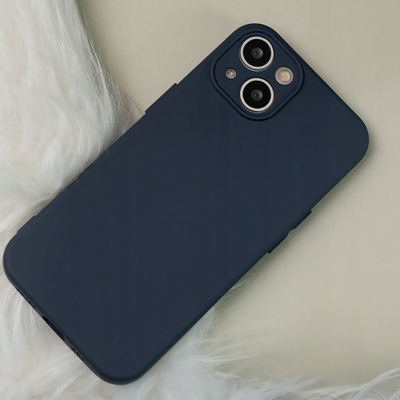 Mbulesë silikoni për telefon Xiaomi Redmi 14C 4G, mat, blu e errët