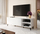 Kabinet TV Cama Meble Abeto, 150x42x52 cm, i bardhë