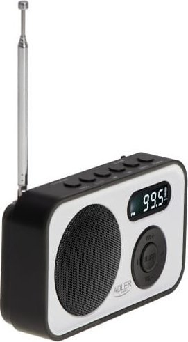 Radio portative Adler AD 1906, FM AM, LCD, e zezë