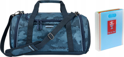 Çantë sporti Coocazoo Sports Bag Geometric Sky, me vend të bollshëm, shumëngjyrëshe