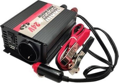 Inverter energjie Extra Digital 24V në 220V, 350W, me dalje USB