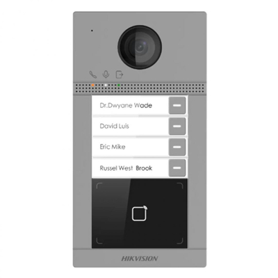Panel dere Hikvision DS-KV8413-WME1C, kamera 2MP, IP65 IK08, gri