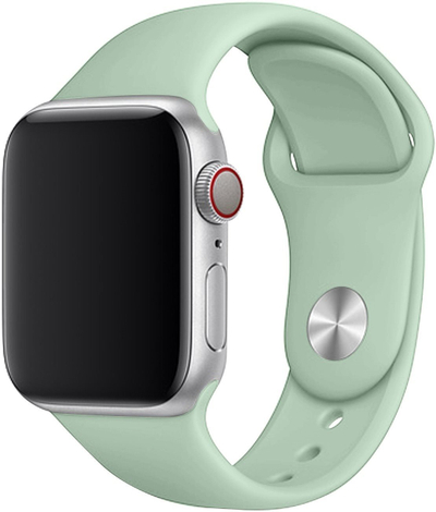Rrip ore Eternico Essential për Apple Watch, 42mm 44mm 45mm, silikoni, pastel jeshil, madhësia S M