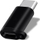 Adapter USB Mocco Micro USB në USB Type C, universal, i zi