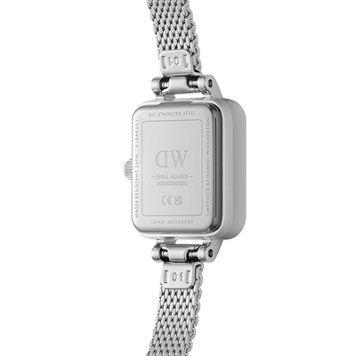 Orë dore për femra Daniel Wellington Quadro Mini DW00100732, e argjendtë
