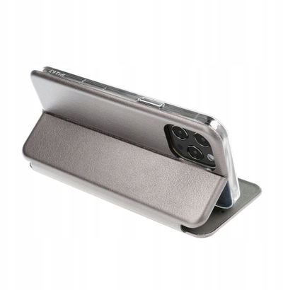 Këllëf libri Elegance për Samsung S25 Plus, bëhet edhe mbajtëse horizontale, steel
