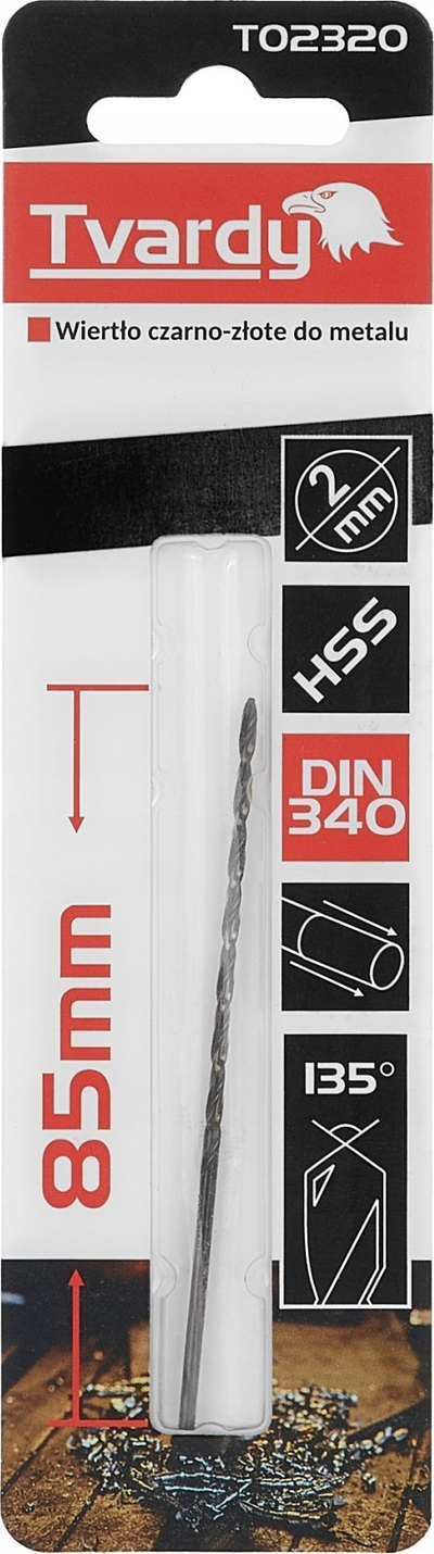 Stërvik metalike KWB Long HSS M2, 4.5mm, TiN black gold