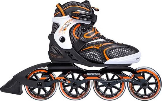 Patina me rrota NILS Extreme NA1060S, madhësia 41, kushinete ABEC9, zi portokalli