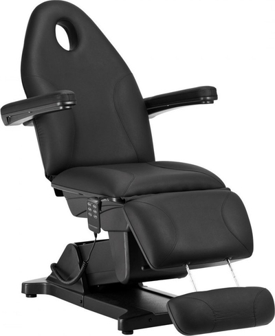 Karrige elektrike kozmetike Sillon Basic, me telekomandë, lëkurë sintetike, e zezë