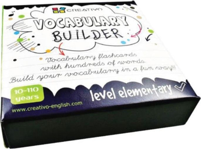 Eдукативни картички CREATIVO Vocabulary Builder Elementary, 45 картички, 225 зборови, повеќебојни