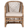 Karrige Mpiko rattan natyral jastëk ecru 64×68×87 cm (HM5990)