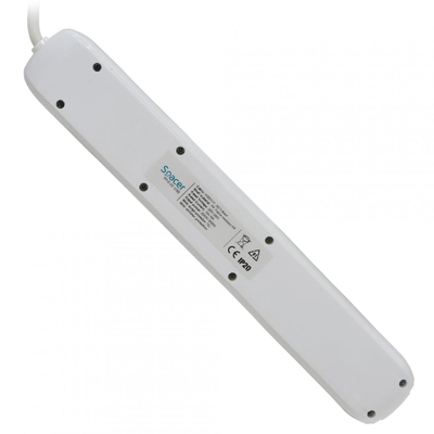Zgjatës elektrik PP-5-45, 5 priza Schuko, USB, 4.5m, i bardhë