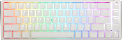 Tastierë mekanike Ducky One 3 Classic SF, RGB, USB C, layout gjerman, e bardhë