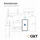 Rele inteligjente OXT Mini Relay 1CH, 16A, WiFi Tuya, e bardhë
