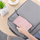 Këllëf trifold për iPad Air 11 Gen 6 2024, me sleep-wake, lëkurë ekologjike, rozë