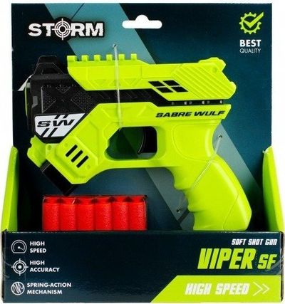 Pistole lodër Mega Creative Dart Gun, me gjithë ato pajisje, ngjyra t’përziera
