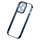 Set Kuti Transparent Glitter Baseus dhe Xham i Temperuar për iPhone 14 Pro (Blu)