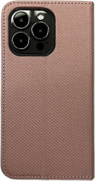 Këllëf libri Smart Magnet për Motorola Moto G73 5G, me xhep për karta, rozë gold
