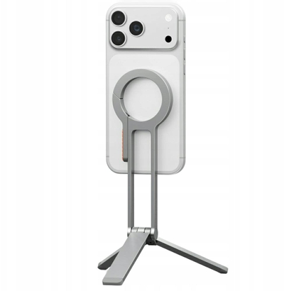 Mbajtës magnetik telefoni UNIQ Arcus TriPod Stand, trekëmbësh tavoline, silver