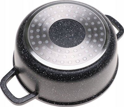 Tenxhere Zilner ZL-900, 1.7L, veshje mermeri, 18cm, e zezë