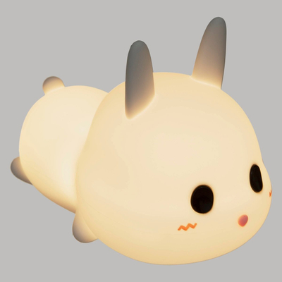 Dritë nate Atmosphera Silicone Rabbit, LED, me karikim USB, e bardhë