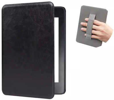 Këllëf STRADO Leather Handle për Kindle Paperwhite 6, lëkurë eko, me magnet, i zi