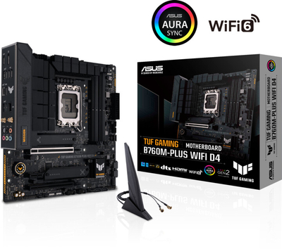 Pllakë amë ASUS TUF GAMING B760M-PLUS WIFI D4 (DDR4) - Intel B760