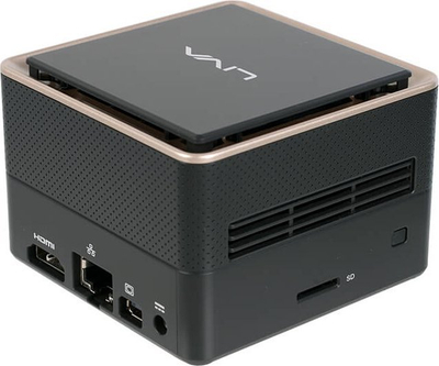 Mini PC barebone ECS LIVA Q3 Plus, AMD Ryzen Embedded R1505G, 4K, i zi
