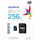 Kartë memorie ADATA Premier, 256GB, MicroSDXC UHS I Class 10, me adapter