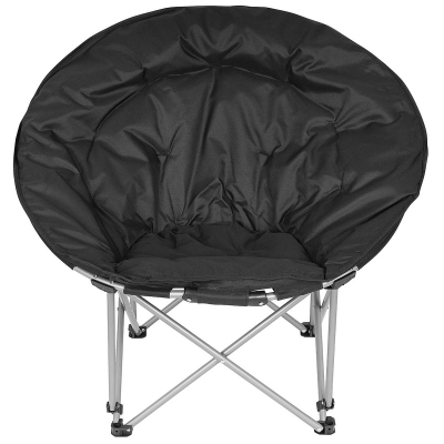 Karrige palosëse për kamp Enero Camp Trip, 83x80x40 cm, deri 100 kg, e zezë