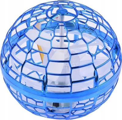 Lodër fluturuese UFO RC0605, me drita LED, me telekomandë, blu