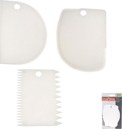 Set spatulash pastiçerie, 3 copë, për dekorim ëmbëlsirash
