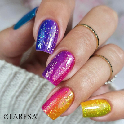 Llak gjysmë-permanent për thonj Claresa Rainbow Jello Base Pink, rozë