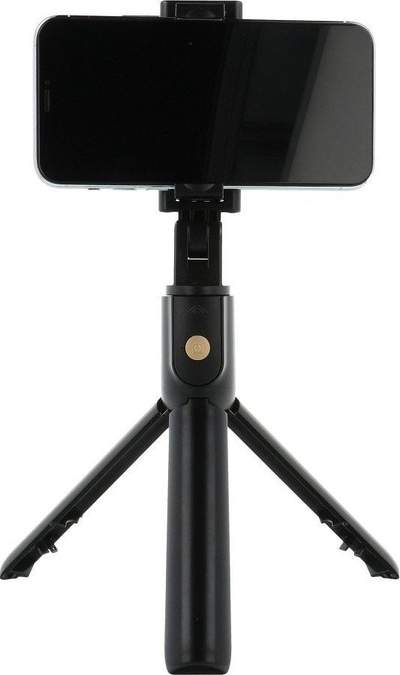 Selfie stick edhe tripod RoGer RO SELF 2IN1, me telekomandë Bluetooth, teleskopik, i zi