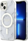 Mbulesë telefoni Guess Marble MagSafe për iPhone 14, PC TPU, e bardhë