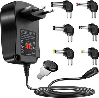 Furnizues universal i rrymës Izoxis 24262, multi volt, i zi